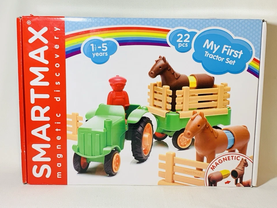 Smartmax My First Tractor Farm Playset 22 Piece Magnetic Stem Toy For Ages 1-5 - Image 1 of 4