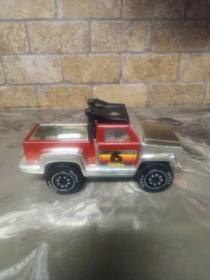  Camioneta pickup Tonka 1982 #6 roja cromada 4x4 metal plástico juguete de colección Foto 1 de 4