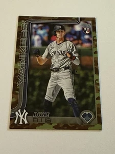 2025 Topps Series 2 Duke Ellis Camo SP Rookie Card /25 #599 NYY - Picture 1 of 2