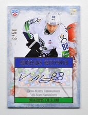 2013-14 KHL Gold Collection Autograph #YUG-A22 Veli-Matti Savinainen 06/50