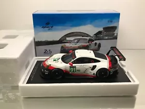 SPARK 18S329 PORSCHE 911 RSR GT TEAM 24H ELMANS 2017 #91 -1:18- GOOD IN BOX - Imagen 1 de 17