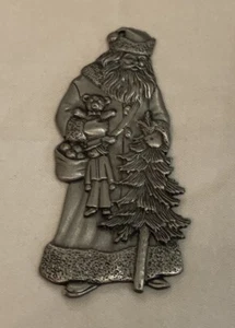 Vintage Avon St. Nicholas / Father Christmas 1993 Pewter Ornament Santa Claus - Bild 1 von 3