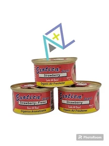 3x Exotica Extra Strength Organic Air Freshener Strawberry For Car, Home Office - Picture 1 of 1