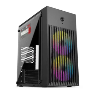 Transparent Mini Computer Case PC Tower For M-ATX ITX Motherboard 250mm Graphic - Photo 1/9
