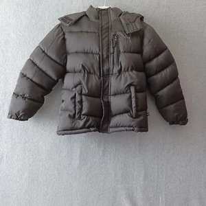 CB Sports Jacket Boys Youth 8 Black Full-Zip Hooded Artic Protection Jacket - Picture 1 of 18