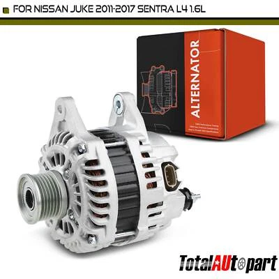 Alternador nuevo para Nissan Juke 2011-2017 Sentra 2017-2018 110 A 12V CW 6 ranuras Foto 1 de 4