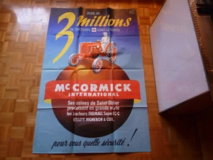 MC Cormick International 3 Millions de Tracteurs Original Plakat  Frankreich  - Zdjęcie 1 z 12