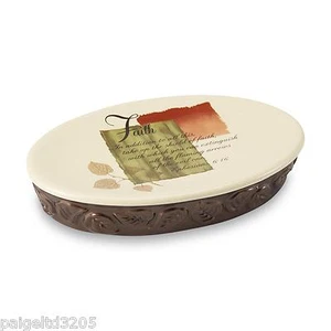 Essential Home Nature's Wisdom "Faith" Soap Dish - Picture 1 of 2