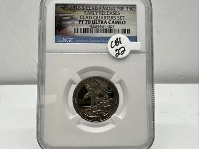2016 S Proof Fort Moultrie Quarter, NGC PF 70 Ultra Cameo early release CB1-22 - Image 1 of 4