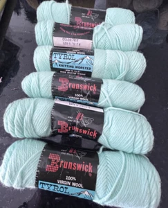 Brunswick Tyrol 100% lana vergine filato lotto 6 matassine 4 strati colore 7807 vintage - Foto 1 di 15