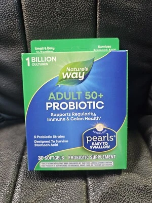 Perlas probióticas Nature's Way adulto 50+ EXP:2/26 Foto 1 de 2