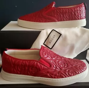 NUOVO AUTENTICO GUCCI DUBLIN RHOMBUS TRAPUNTATO SLIP-ON UOMO GUCCI 8 (US 8.5) - Foto 1 di 4