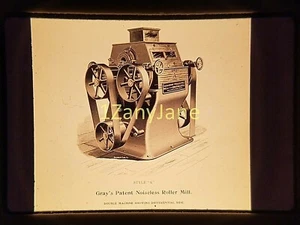 AC0212 35mm Slide of an ALLIS CHALMERS MEDIA GRAY's Patent Roller Mill STYLE A - Picture 1 of 2