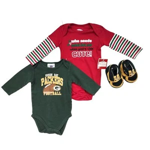 Set 3 Body e Stivaletti Neonati Neonati 3/6 Mesi Neonati Natale 1 Pezzo - Foto 1 di 11