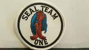 Navy Seal Team One Color Round Patch 3 x 3 inches  - Picture 1 of 4