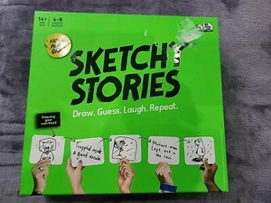 Big Potato Party Game Sketchy Stories Box 100% Complete Good Condition - Picture 1 of 9