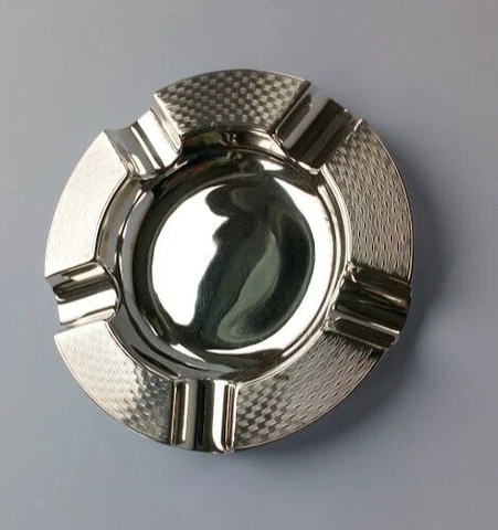 Art Deco Sterling Silver Ashtray by Deakin & Francis Ltd from 1923 Cover