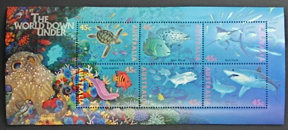 AUSTRALIA 1995 Fish Turtle Shark Marine Life Mint NH (LotC543) - Image 1 of 1
