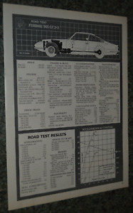 ★★1970 FERRARI 365 GT 2+2 ORIGINAL FIRST LOOK ROAD TEST INFO SPEC SHEET 70-2