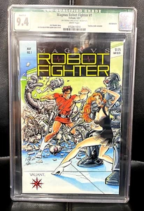 INCOMPLETE Magnus Robot Fighter #1 CGC 9.4 Valiant 1991 TRADING card included - Picture 1 of 6