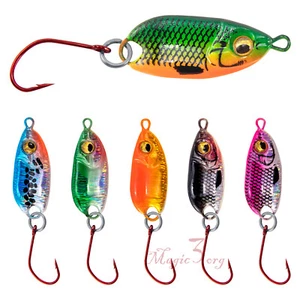 Confezione 6 Cucchiai Da Pesca Esca Kit 1" 3/16oz Micro Crappie Panfish Esche Perco - Foto 1 di 7