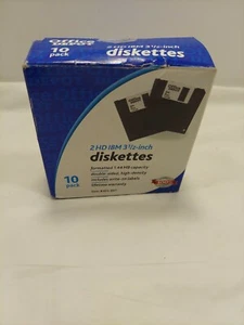 Office Depot Diskettes 10-Pack 2HD IBM 3 1/2in 1.44MB Double Sided High Density - Picture 1 of 4