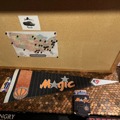 orlando magic pennant and can cooler Cover