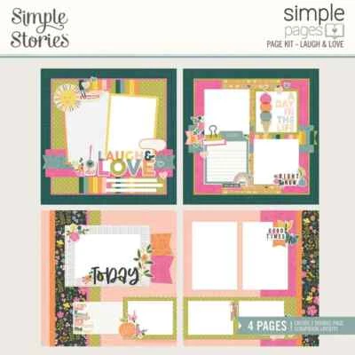 Simple Stories Simple Pages 3PK Indigo Garden, Laugh & Love, All My Love Foto 1 de 3