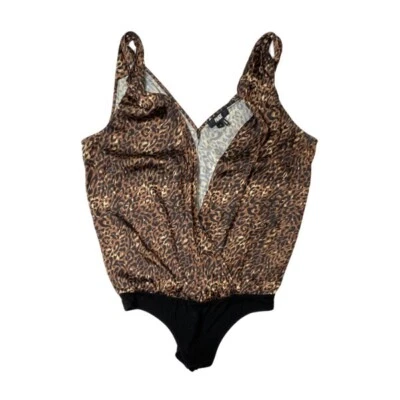 Body tanga Paige estampado animal cuello en V - talla pequeña Foto 1 de 4
