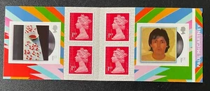 GB 2021 Paul McCartney Stamp Booklet PM79. Self-adhesive 1st Class - Picture 1 of 3