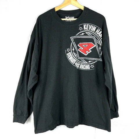 Chase Authentics Kevin Harvick NASCAR Sweatshirt Size 2XL Black Long Sleeve Cover