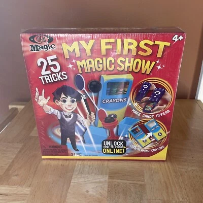 2013 IDEAL - My First Magic Show - 31 Piece 25 Tricks Magician Toy Set - NEW - Image 1 of 3