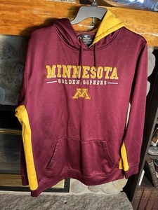 Minnesota Golden Gophers Mens XXL Hoodie Sweatshirt - Maroon Gold - Pockets - Picture 1 of 7