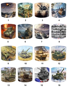 Militär Armee Panzer Lampenschirme Armee Bettbezüge Militär Panzer Tapete Wandbilder - Bild 1 von 17