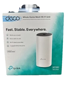 TP-Link Deco Whole Home Mesh WiFi System WiFi Router/Extender Replacement White - Picture 1 of 9