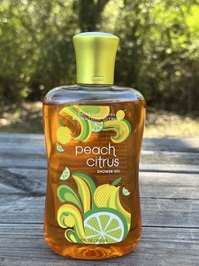 New Retied Bath and Body Works Peach Citrus Shower Gel - Picture 1 of 3