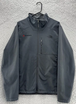 The North Face Men’s WindWall Softshell Jacket Gray Large Full Zip Sequence Logo - Изображение 1 из 4