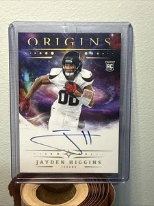 2025 Panini Origins Jayden Higgins Rookie On Card Auto #RA-JHI Houston - Picture 1 of 2