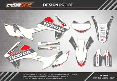 2012 2013 2014 2015 2016 2017 2018 2019 CRF250L Graphics HONDA CRF 250 L 250L Foto 1 de 4