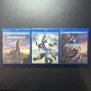 THE DIVERGENT TRILOGY 1, 2 & 3 INSURGENT & ALLEGIANT (Blu-ray + DVD) No  Digital - Bild 1 von 3
