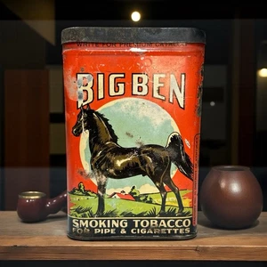Lata para fumar Big Ben vintage marrón y Williamson Tobacco Corp LouisvilleKy EE. UU.*VACÍA - Imagen 1 de 11