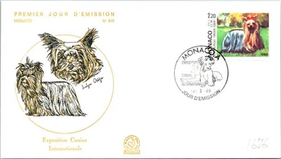 Monaco SC# 1676 FDC 1989 International Dog Show - A02864 - Image 1 of 2