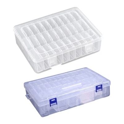 Sturdy Plastic Craft Organizers Boxes for Jewelry Beads Projects Stackable - Image 1 of 4