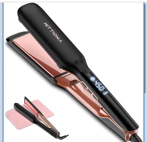 Flat Iron Hair Straightener – 1.75” Ceramic Infrared Ionic Flat Iron - Picture 1 of 6