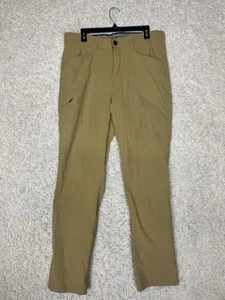 Orvis Pants Mens 36x34 Khaki Brown Stretch Nylon Water Repellent Outdoor Hiking - Imagen 1 de 19