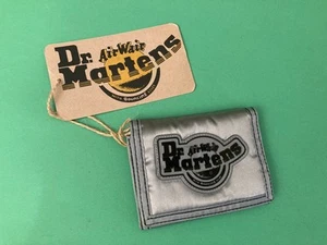 VINTAGE RARE DR. MARTENS AIR WAIR WALLET NEW LIKE A BOMBER JACKET SILVER/BLACK - Picture 1 of 6