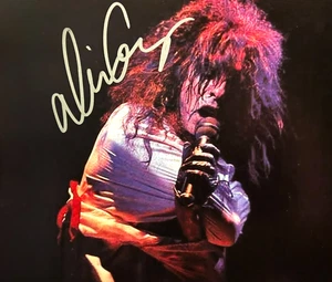 Autógrafo Original Auténtico Real Firmado por Alice Cooper 8x10 pulgadas con Certificado de Autenticidad - Imagen 1 de 5