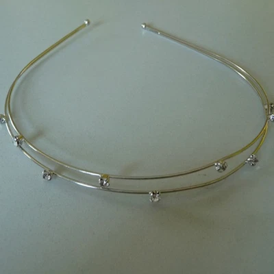 Blumenkind Cerchietto Accessori Per Capelli Matrimonio Diadema Tiara Strass - Immagine 1 di 4