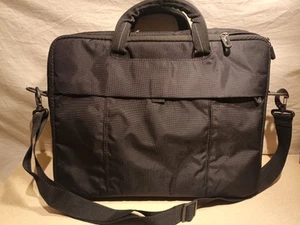 Dell Laptop Bag, Padded, Shoulder Strap, 17 in Laptop, Black - Picture 1 of 13