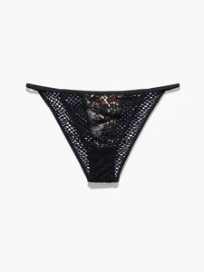 Bikini Savage X Fenty Para Mujer Corazón Frío Venenoso Serpiente Encaje Tanga, 2X - Imagen 1 de 5